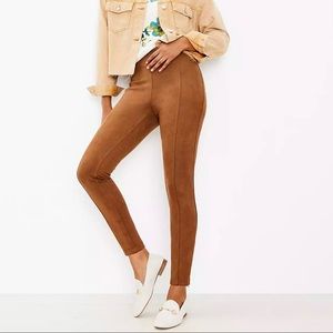 Brown Faux Suede Pants